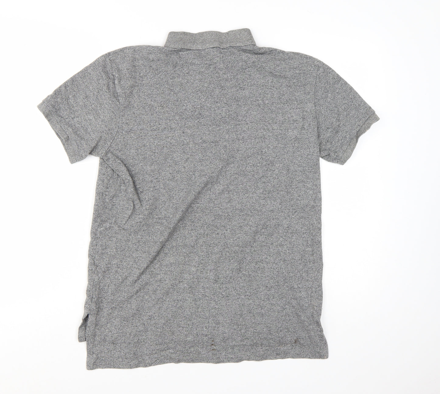 Ralph Lauren Men's Grey Slim Fit Cotton Polo Shirt Size M