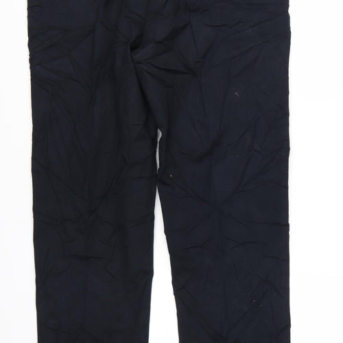 Marks and Spencer Men's Blue Slim Fit Chino Trousers 34W 33L