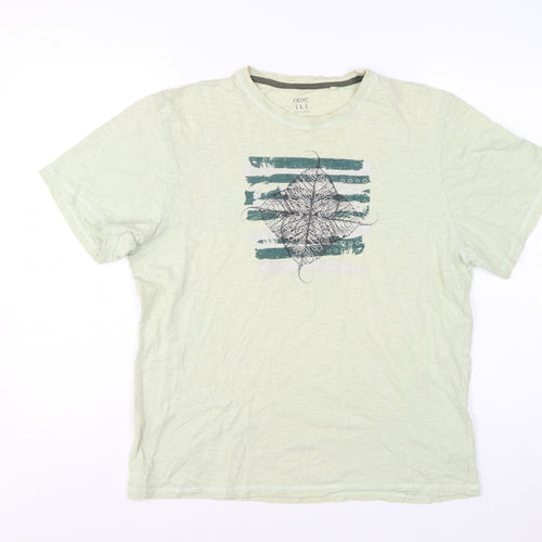 Next Women’s Green Graphic Cotton T-Shirt Size L Casual Summer
