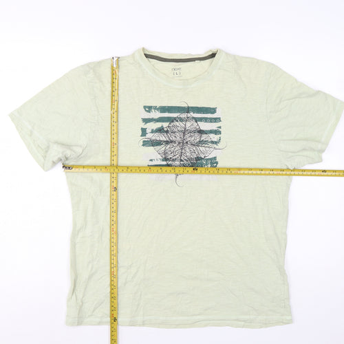 Next Women’s Green Graphic Cotton T-Shirt Size L Casual Summer