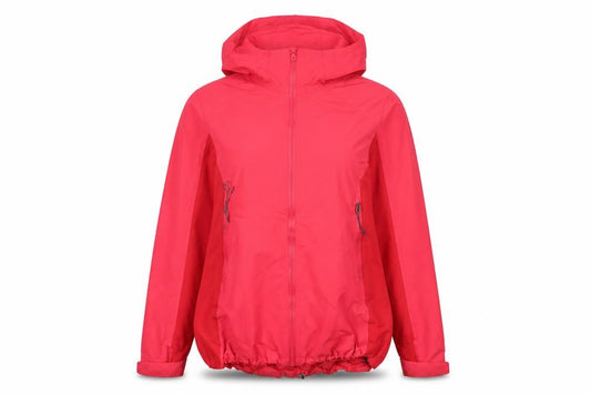 Rocktrail Womens Pink Hooded Waterproof Rain Jacket Size 14