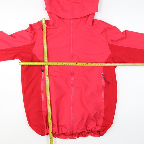 Rocktrail Womens Pink Hooded Waterproof Rain Jacket Size 14