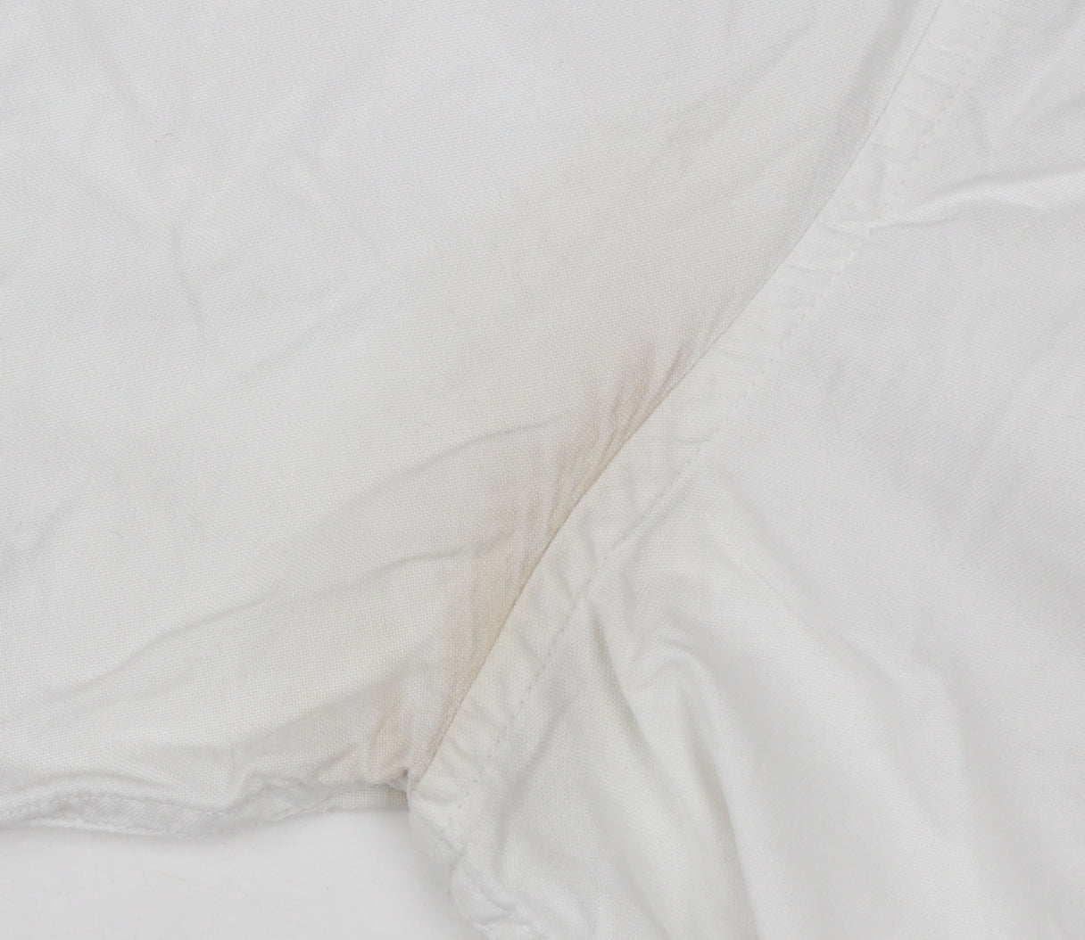 Marks and Spencer Men's White Cotton Short Sleeve Button-Up Shirt XL