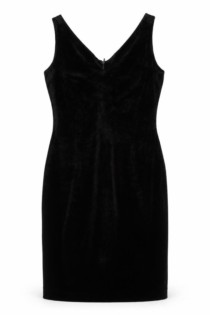 Grace Collection Women's Black Velvet Sheath Dress Size 10
