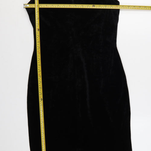 Grace Collection Women's Black Velvet Sheath Dress Size 10