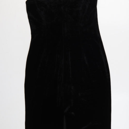 Grace Collection Women's Black Velvet Sheath Dress Size 10