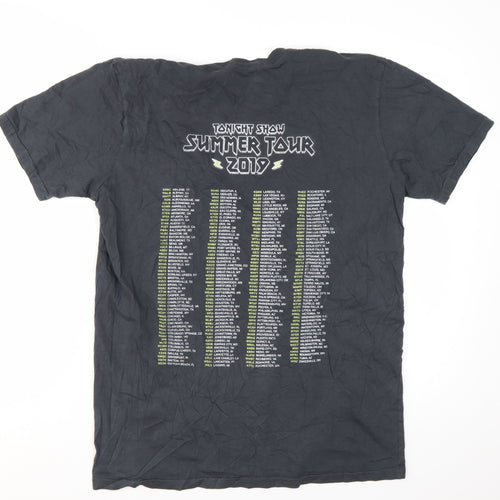 The Tonight Show Jimmy Fallon Men's Black Small 2019 Tour T-Shirt