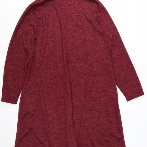 Roman Women Burgundy Long Sleeve A-Line Dress Size 26/28 Polyester Blend