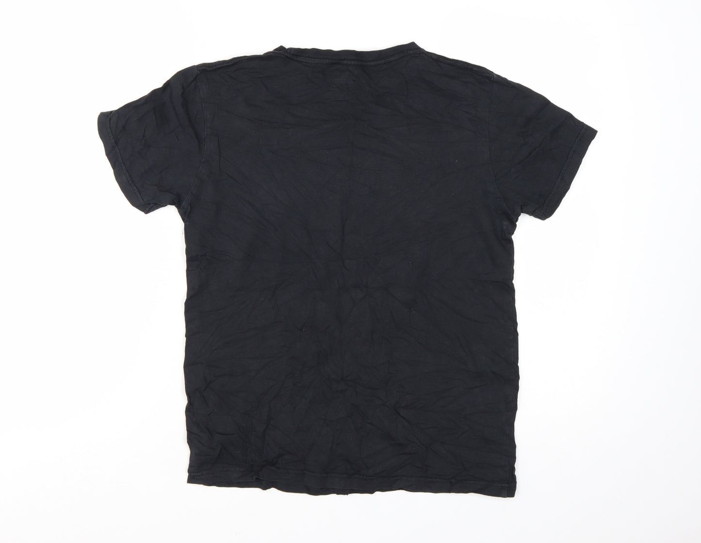Billabong Boys Black Cotton Logo Graphic Short Sleeve T-Shirt Size 14 Years