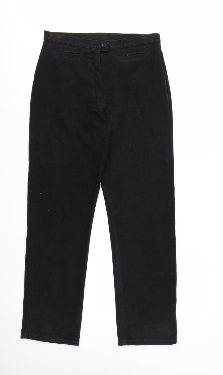 Richards Womens Black Size 14 Straight Leg Trousers