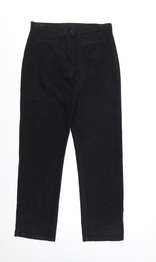 Richards Womens Black Size 14 Straight Leg Trousers