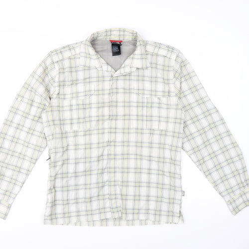 The North Face Men’s Beige Checked Long Sleeve Outdoor Shirt M