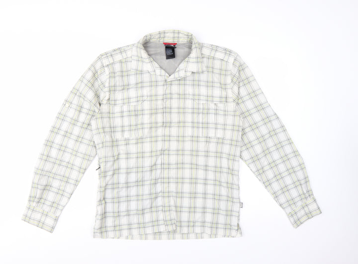 The North Face Men’s Beige Checked Long Sleeve Outdoor Shirt M