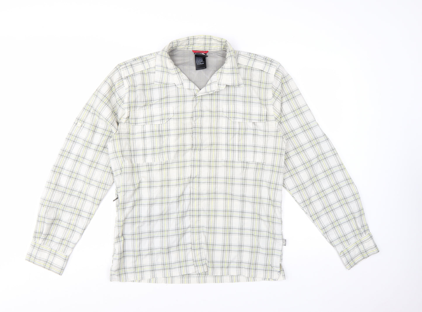 The North Face Men’s Beige Checked Long Sleeve Outdoor Shirt M