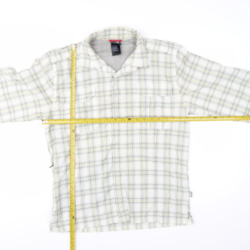 The North Face Men’s Beige Checked Long Sleeve Outdoor Shirt M