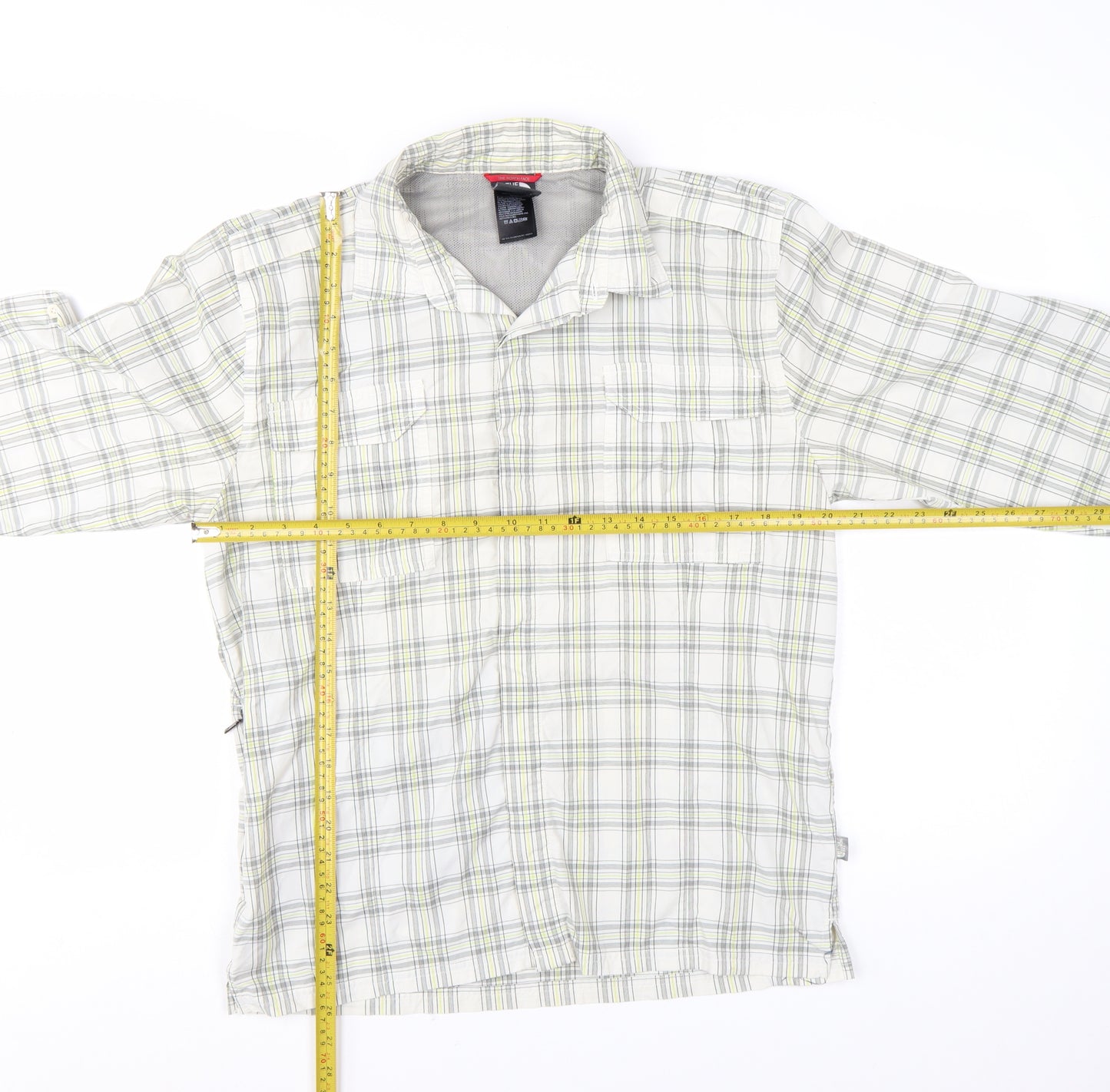 The North Face Men’s Beige Checked Long Sleeve Outdoor Shirt M