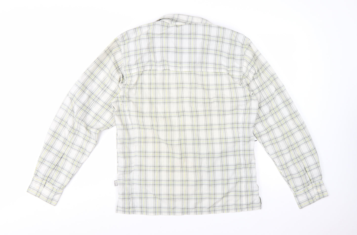 The North Face Men’s Beige Checked Long Sleeve Outdoor Shirt M