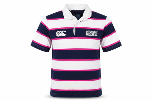 Canterbury Men’s Multicoloured Striped Rugby World Cup 2015 Polo Shirt S