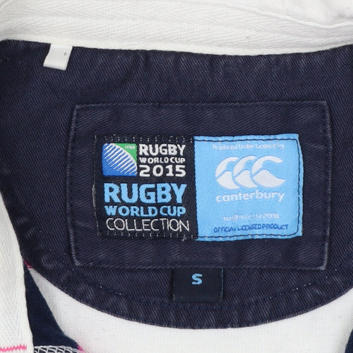 Canterbury Men’s Multicoloured Striped Rugby World Cup 2015 Polo Shirt S