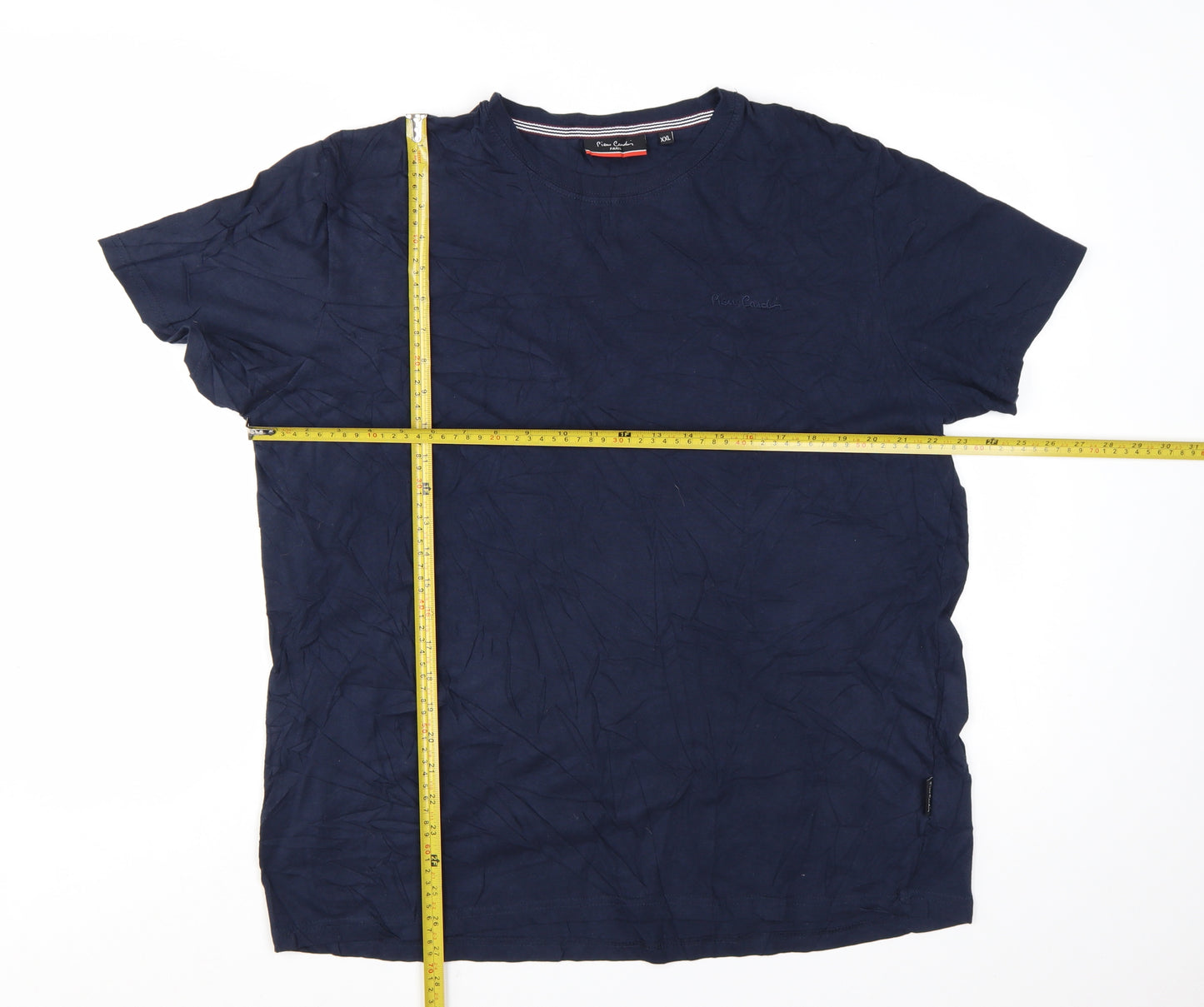 Pierre Cardin Men's Blue 2XL Cotton Crew Neck T-Shirt