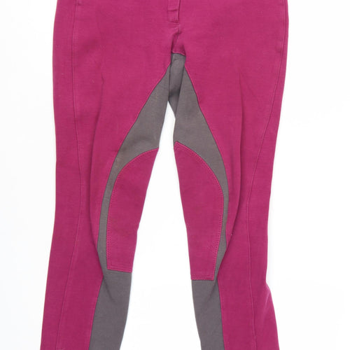 Dublin Womens Magenta Cotton Blend Riding Breeches EU 40 UK 12