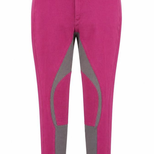 Dublin Womens Magenta Cotton Blend Riding Breeches EU 40 UK 12