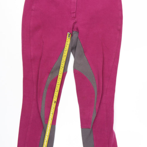 Dublin Womens Magenta Cotton Blend Riding Breeches EU 40 UK 12
