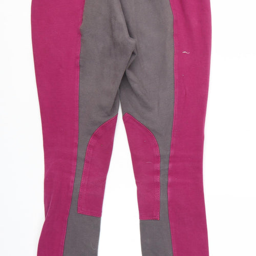 Dublin Womens Magenta Cotton Blend Riding Breeches EU 40 UK 12