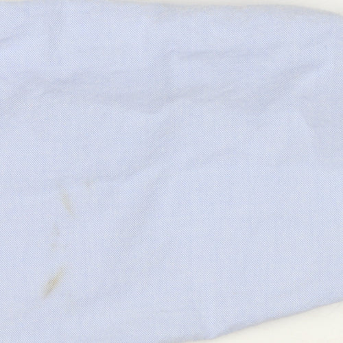 Marks and Spencer Men’s Blue Regular Fit Cotton Button-Up Shirt L