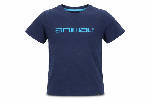 Animal Boys Blue 9-10 Years Cotton Crew Neck Short Sleeve T-Shirt