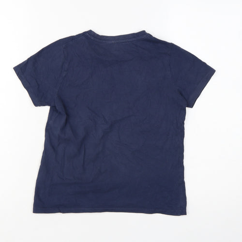 Animal Boys Blue 9-10 Years Cotton Crew Neck Short Sleeve T-Shirt