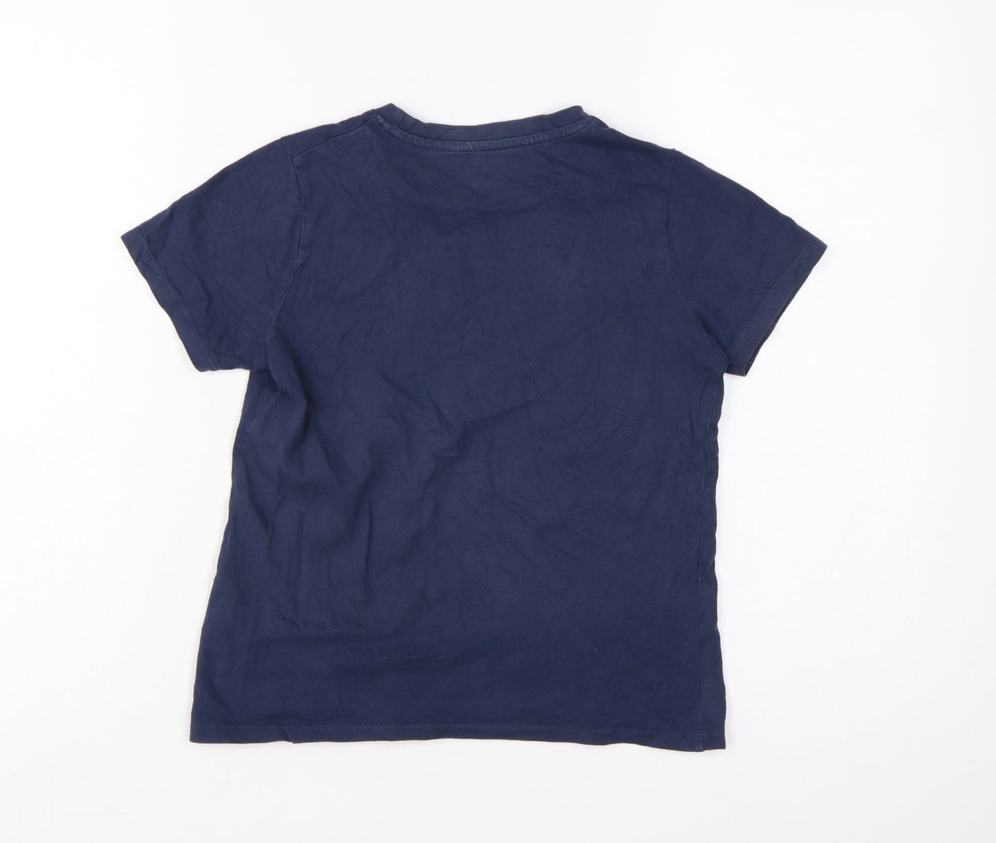 Animal Boys Blue 9-10 Years Cotton Crew Neck Short Sleeve T-Shirt