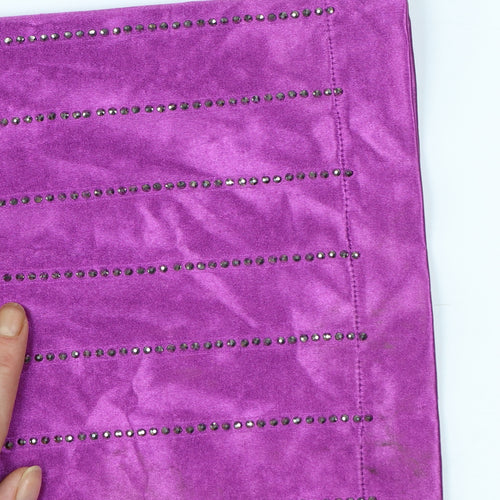 Jaded London Women’s Purple Sequin Wide-Leg Trousers Size M