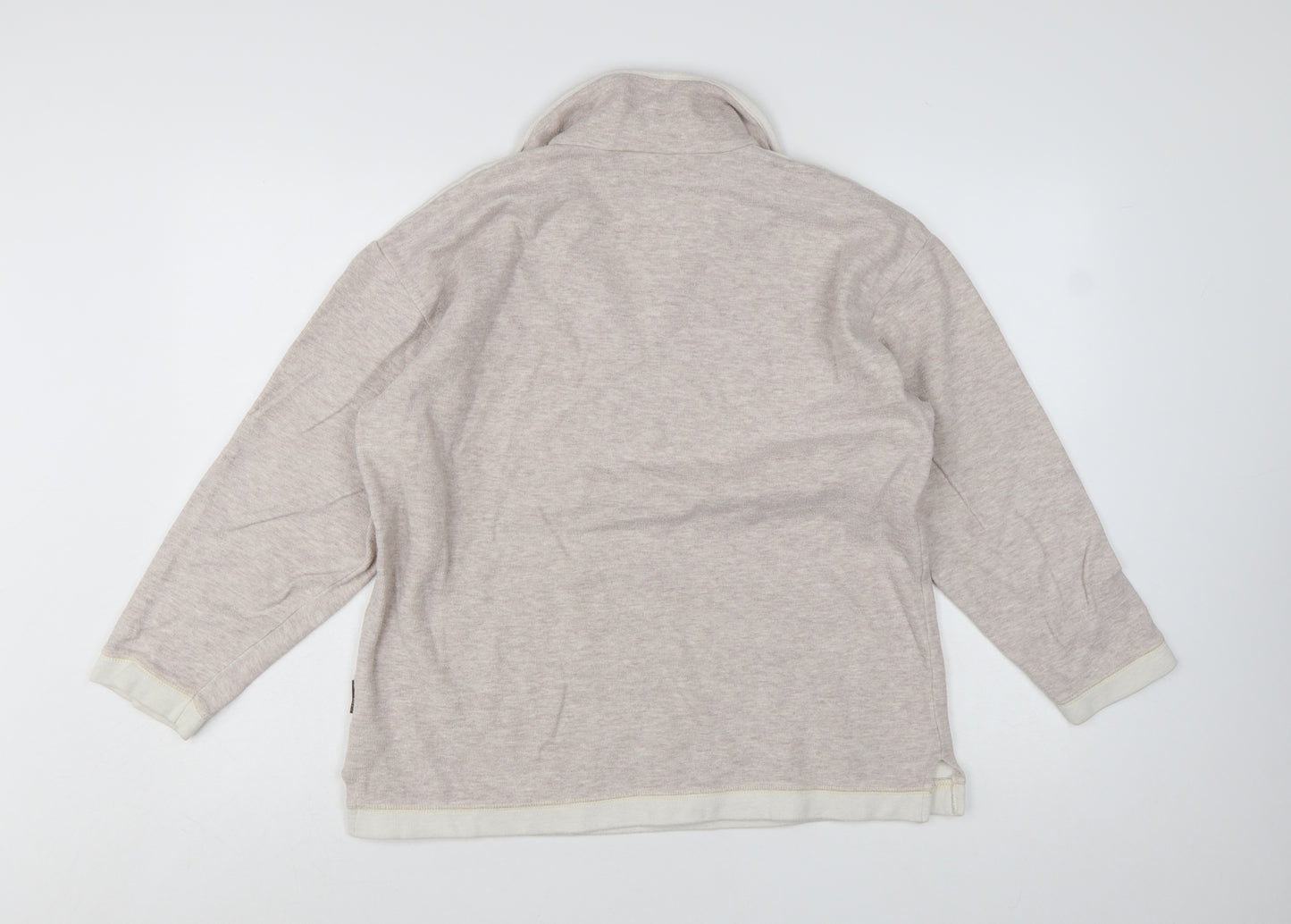 Disneyland Paris Women Beige Cotton Pullover Sweatshirt M Mickey Minnie