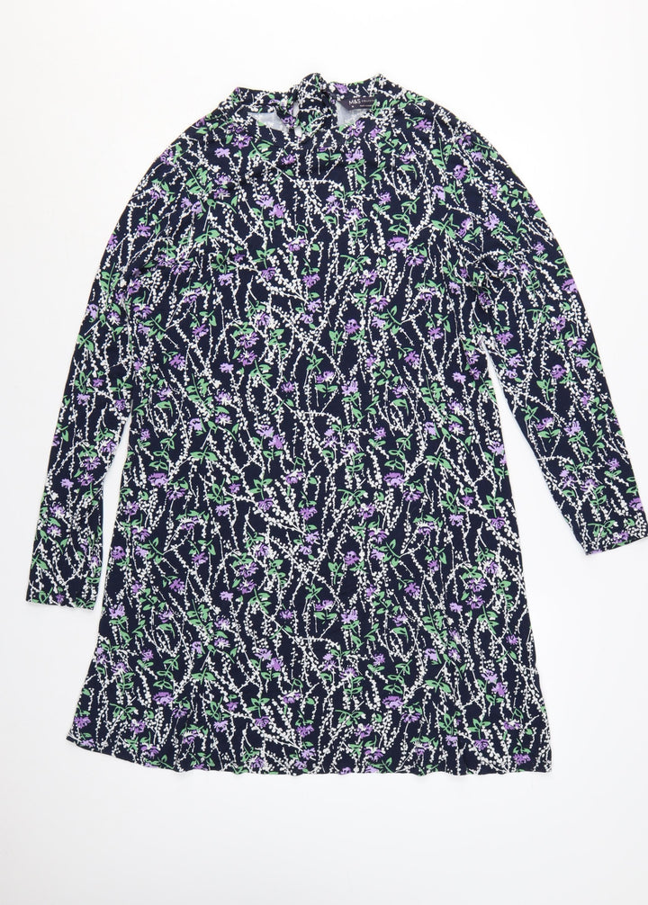 Marks and Spencer Women’s Multicoloured Floral Shift Dress Size 16