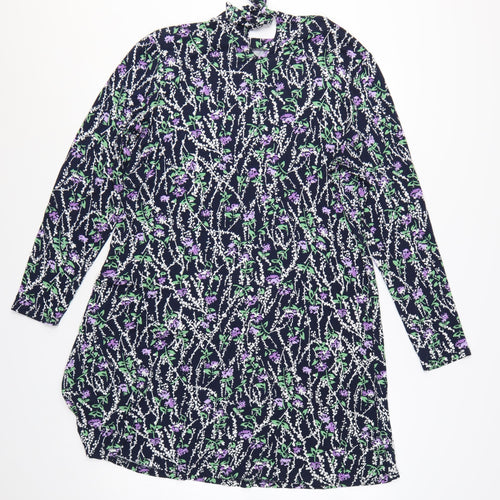 Marks and Spencer Women’s Multicoloured Floral Shift Dress Size 16