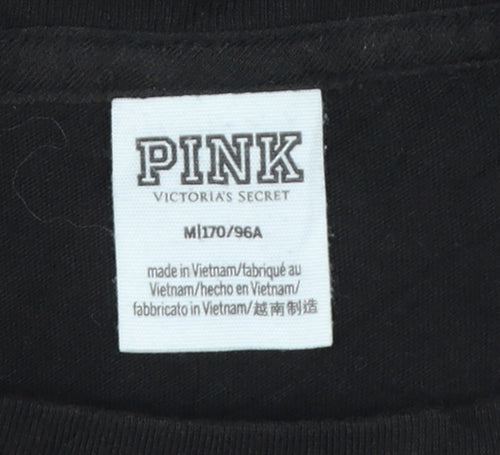Victoria's Secret PINK Womens Black M Raglan T-Shirt