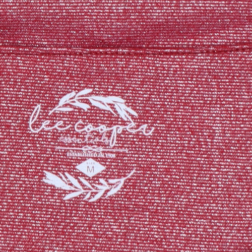 Lee Cooper Women's Red Tunic Blouse M 3/4 Sleeve Stretch Top