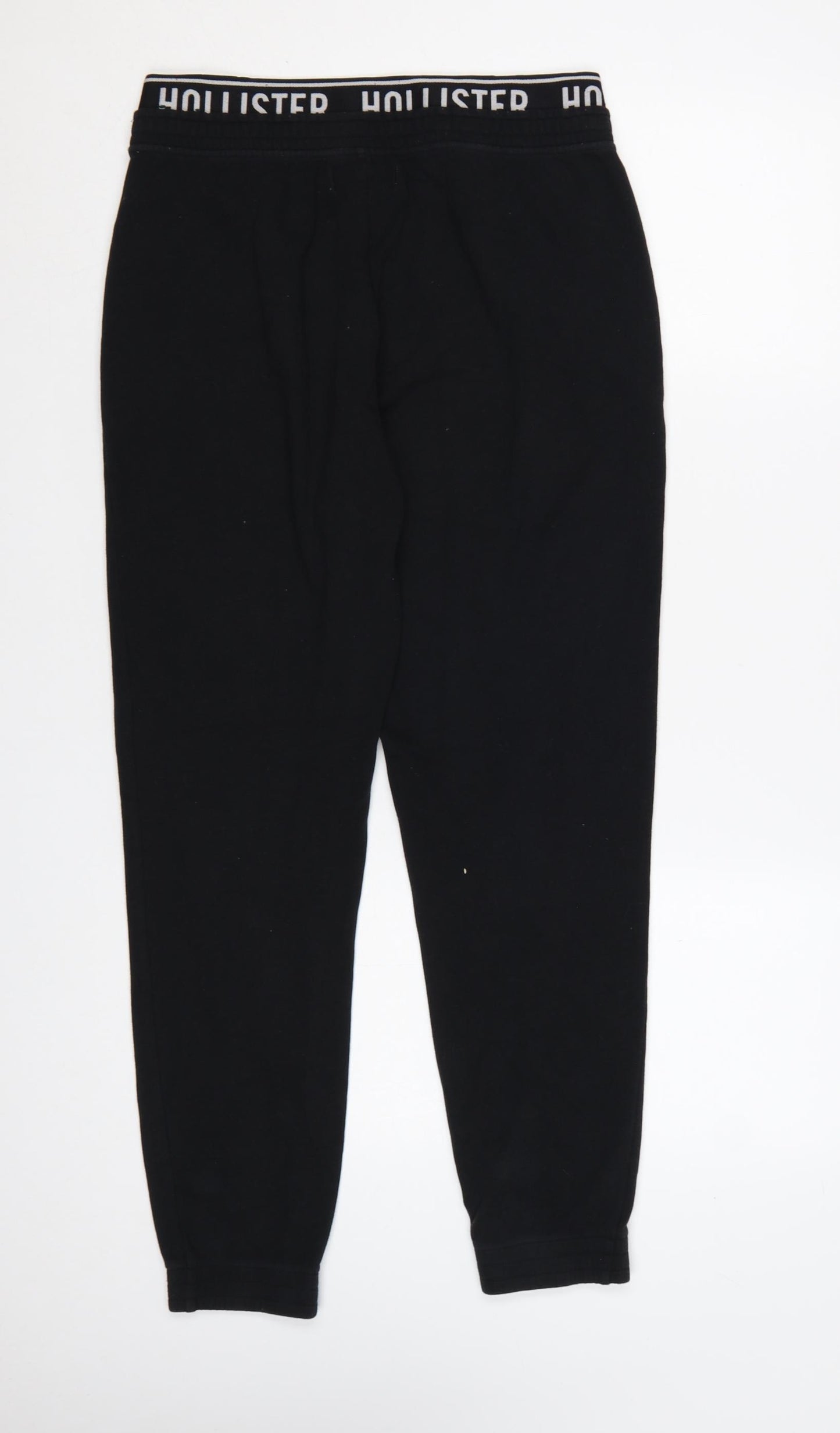 Hollister Men's Black Fleece Joggers S Regular Fit Elastic Waist