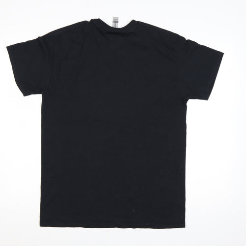 Gildan Men’s Black London Bus Graphic Heavy Cotton T-Shirt M