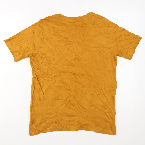 Nike Boys Mustard Yellow Short Sleeve T-Shirt 158-170cm Classic Fit