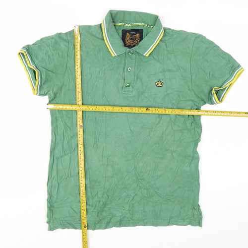 Next Men's Green Classic Polo Shirt Medium Cotton Short Sleeve