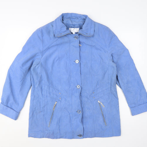 Cotswold Collections Women's Blue Size 12 Mid-Length Basic Jacket