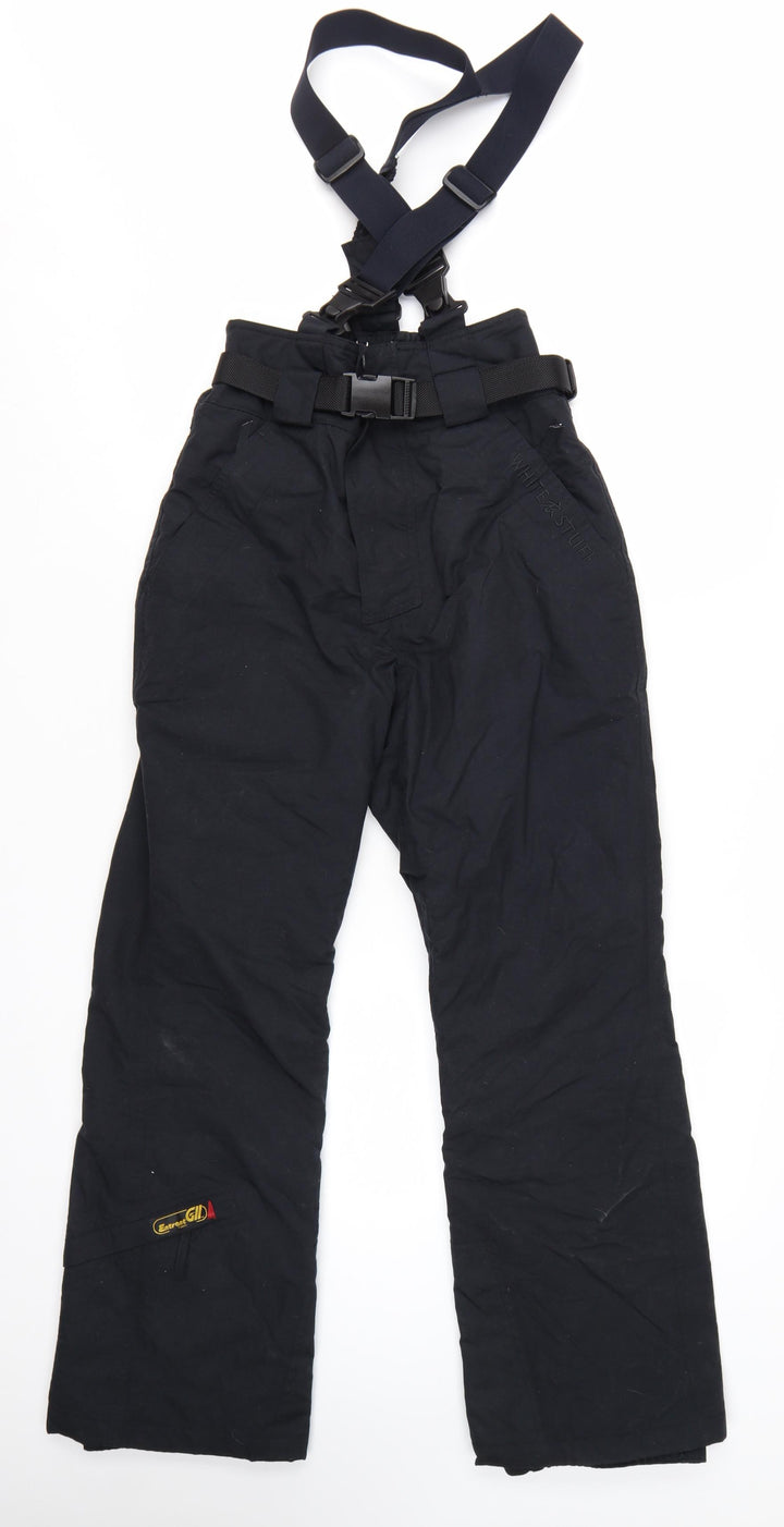 White Stuff Women's Black Snow Pants S Waterproof Insulated Winter Trousers