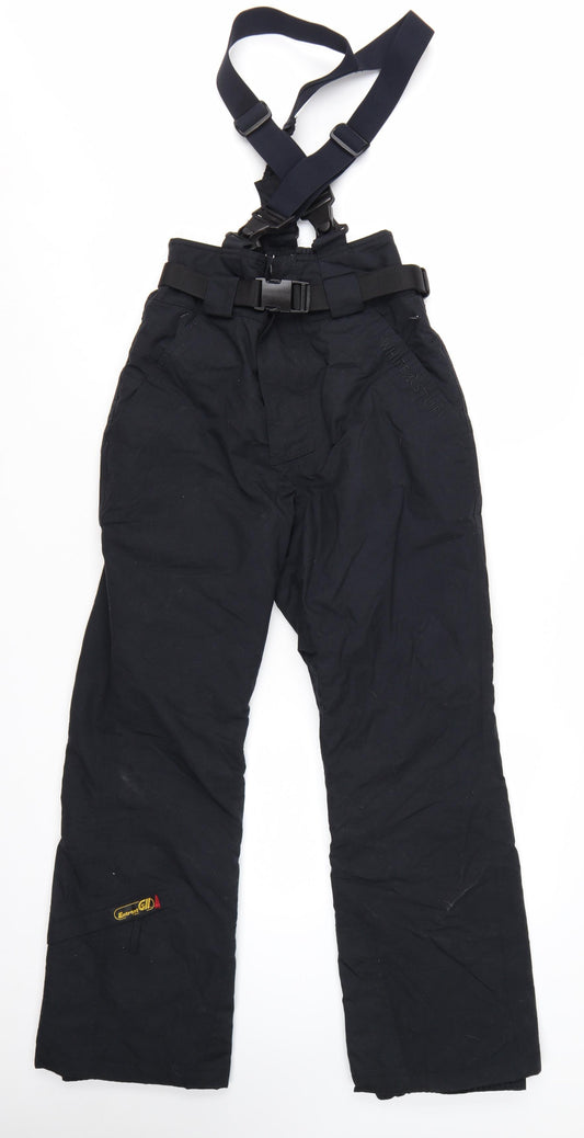 White Stuff Women's Black Snow Pants S Waterproof Insulated Winter Trousers