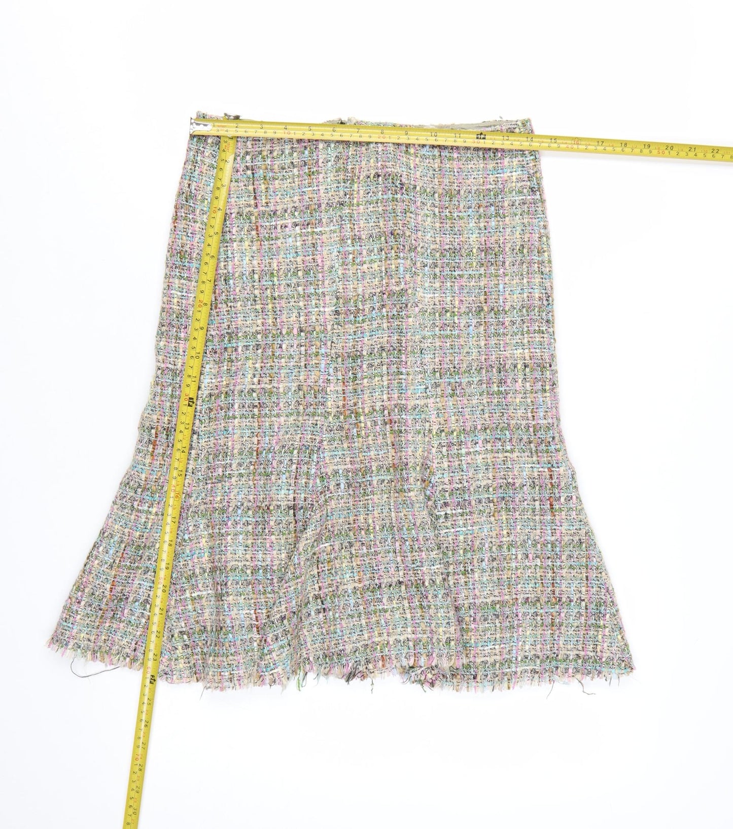 Jigsaw Women Multicoloured Tweed A-Line Wool Skirt Size 10