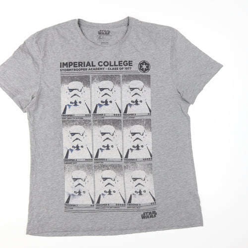 Tu Star Wars Men's Grey XL Graphic Stormtrooper T-Shirt