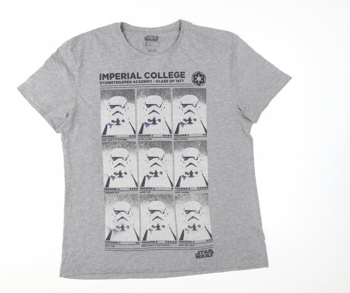 Tu Star Wars Men's Grey XL Graphic Stormtrooper T-Shirt