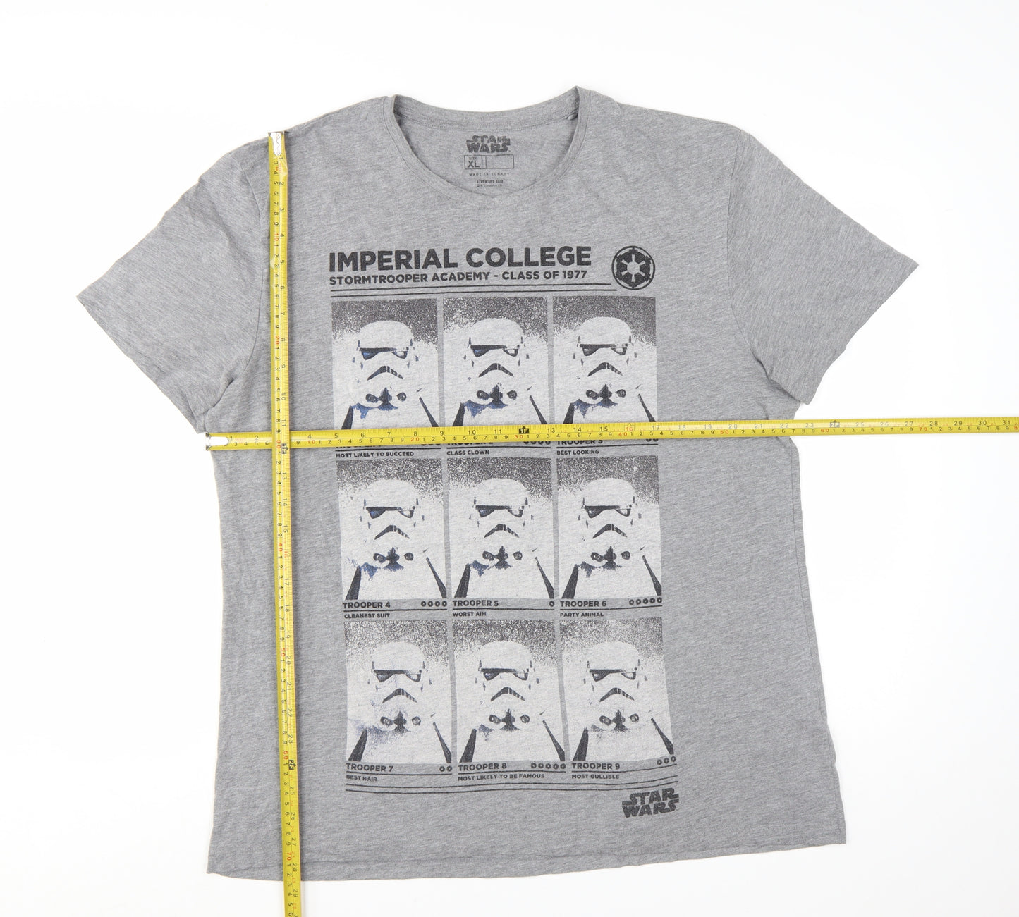 Tu Star Wars Men's Grey XL Graphic Stormtrooper T-Shirt