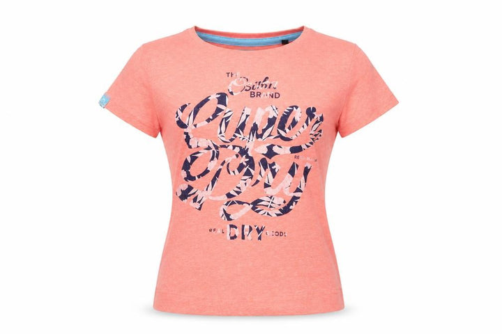 Superdry Women's Pink XS Graphic Slim Fit Short Sleeve T-Shirt